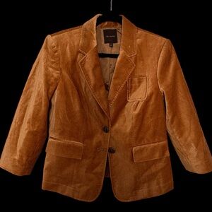 The Limited Brown Velvet Blazer